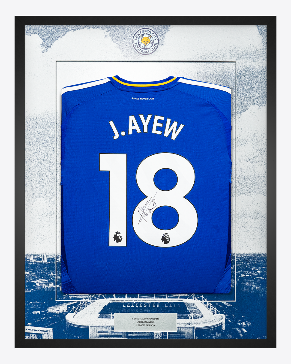 2024/25 Framed Signed J.Ayew Home Shirt