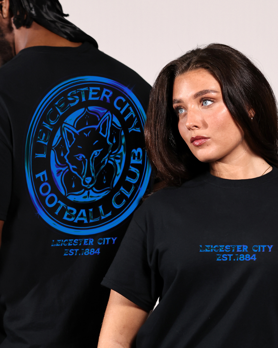 T-shirt Leicester City FC - Homme, Bleu, Taille M, 100% Coton