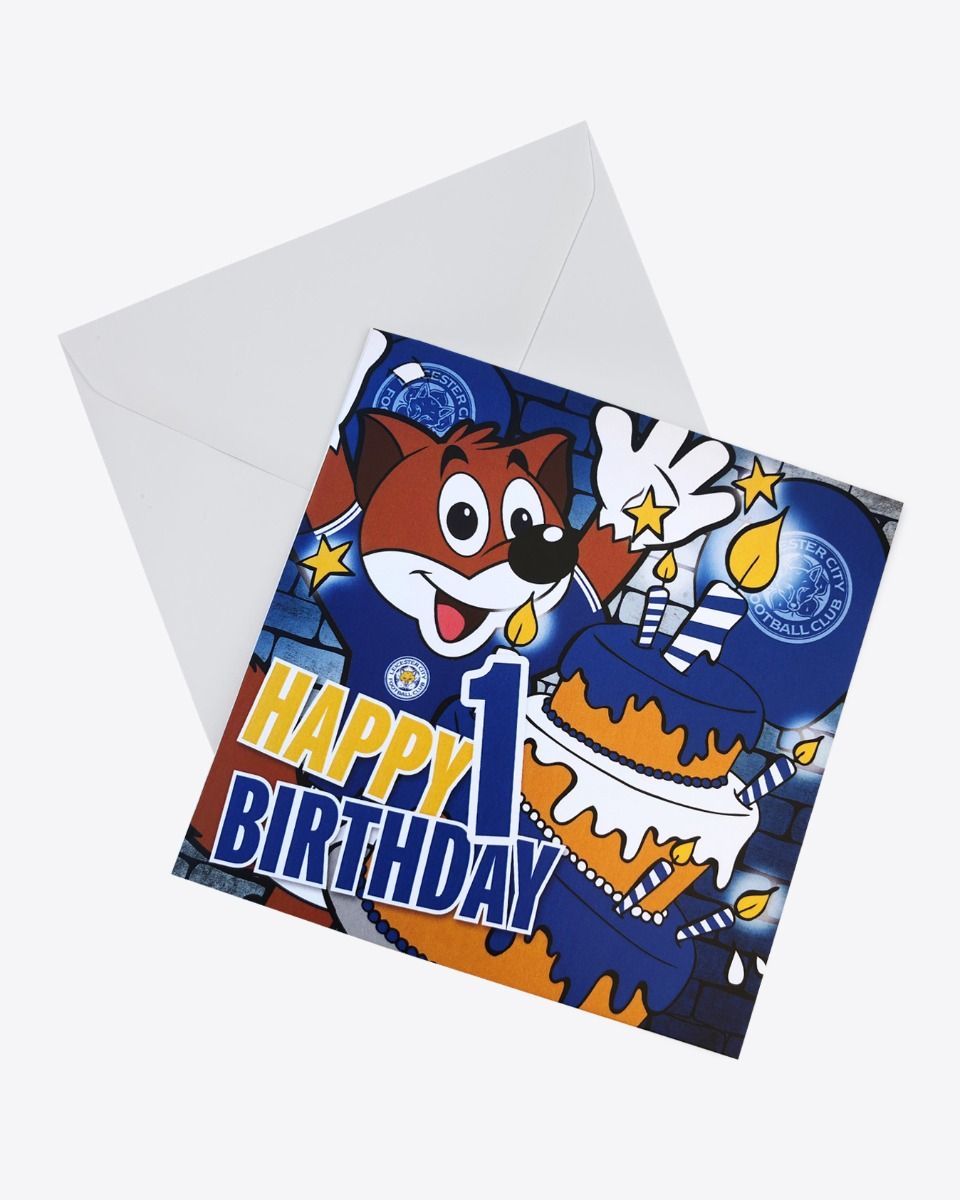 Leicester City Greetings Card - Filbert Age 1