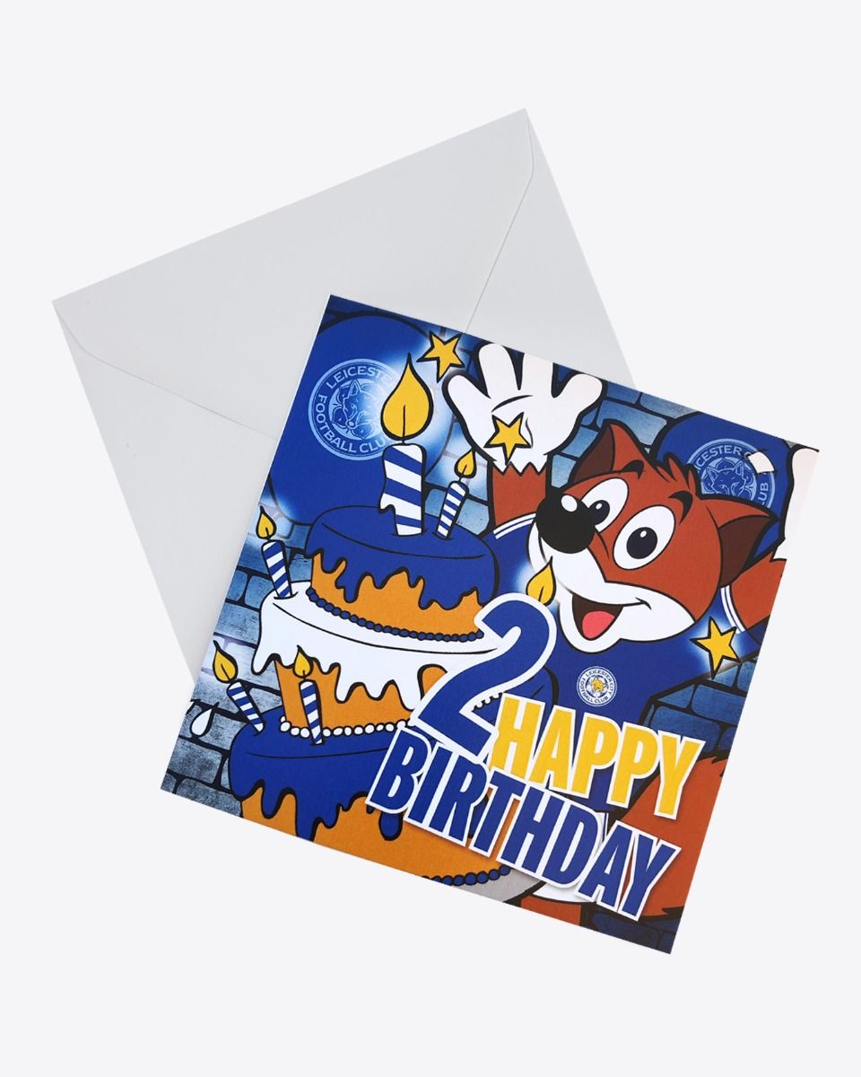 Leicester City Greetings Card - Filbert Age 2