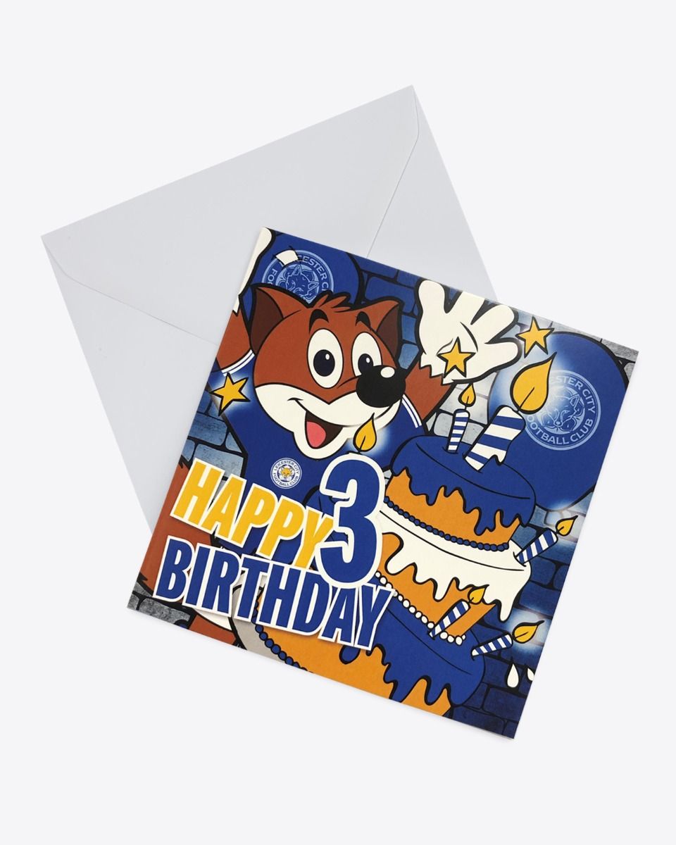 Leicester City Greetings Card - Filbert Age 3