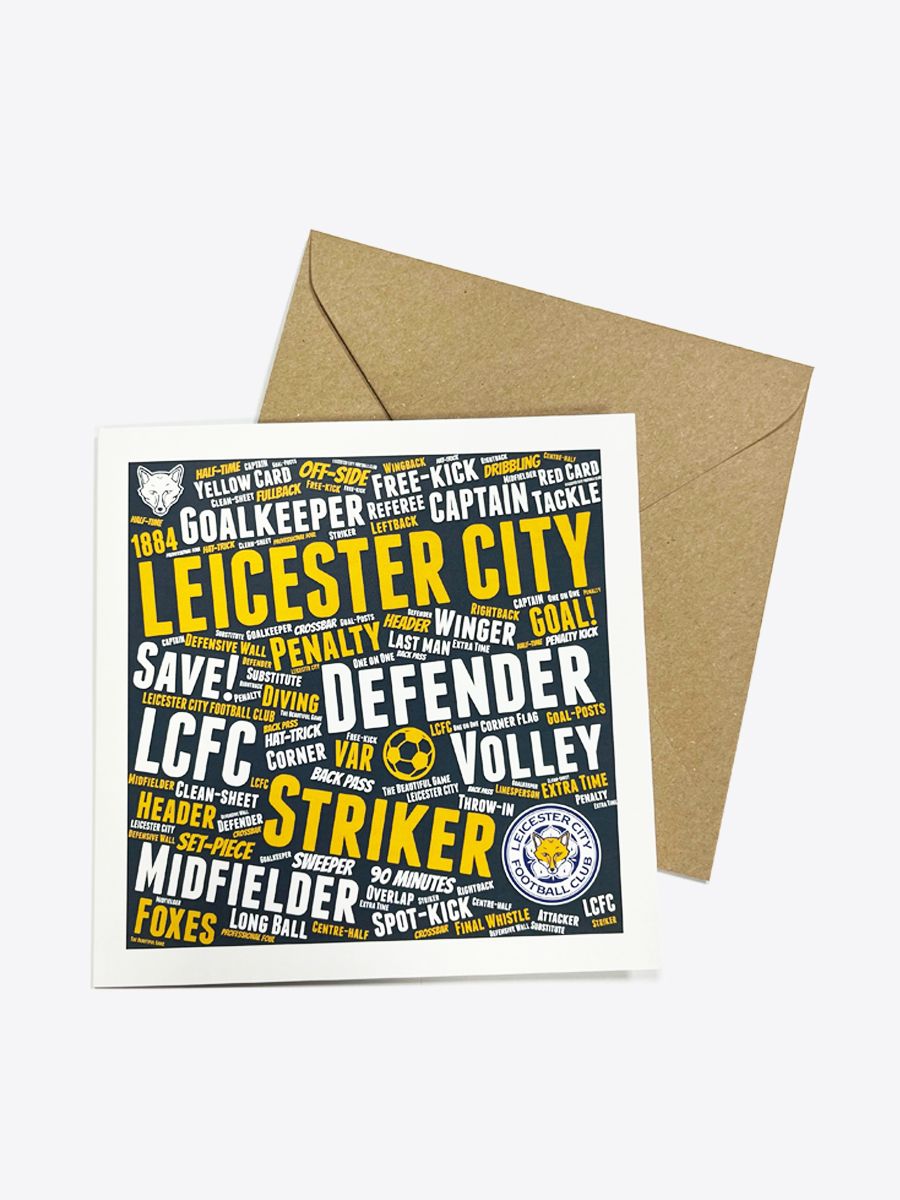 Leicester City Greetings Card - Generic Text