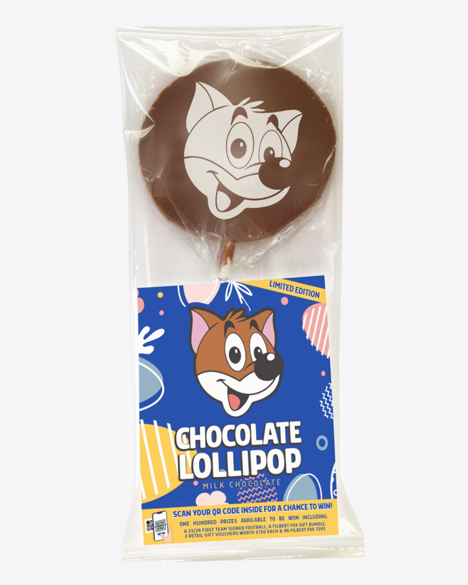 Leicester City Filbert Fox Chocolate Lollipop