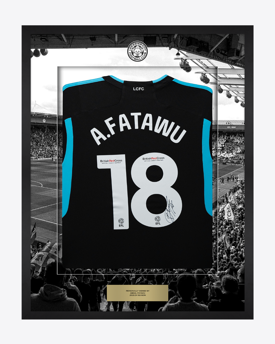 2023/24 Framed Signed Abdul Fatawu Away Shirt