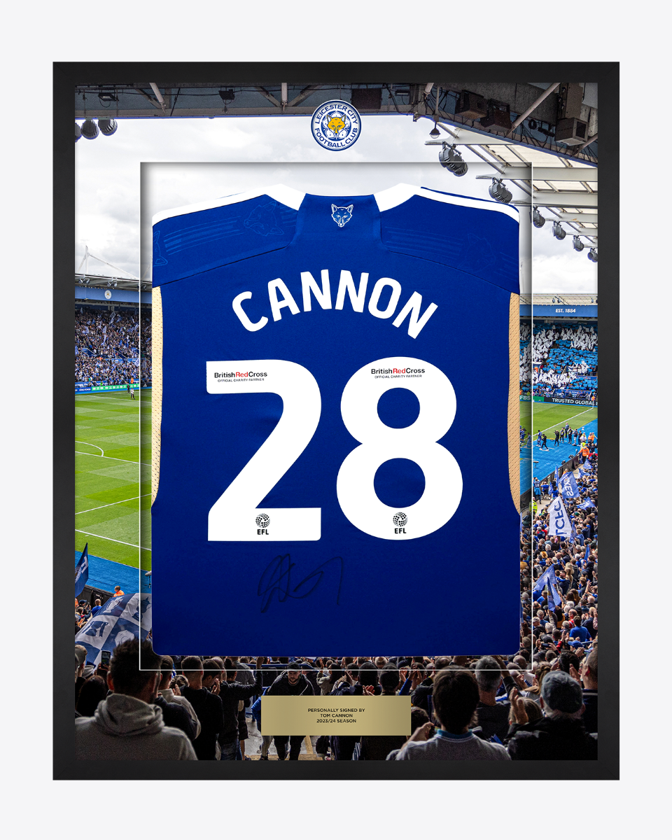 2023/24 Framed Signed Tom Cannon Home Shirt
