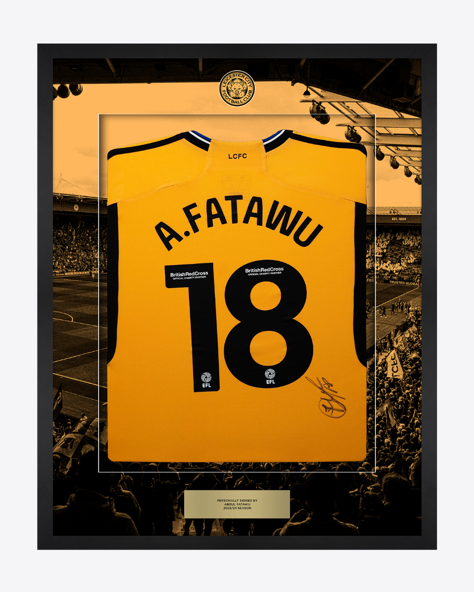 2023/24 Framed Signed Abdul Fatawu Third Shirt