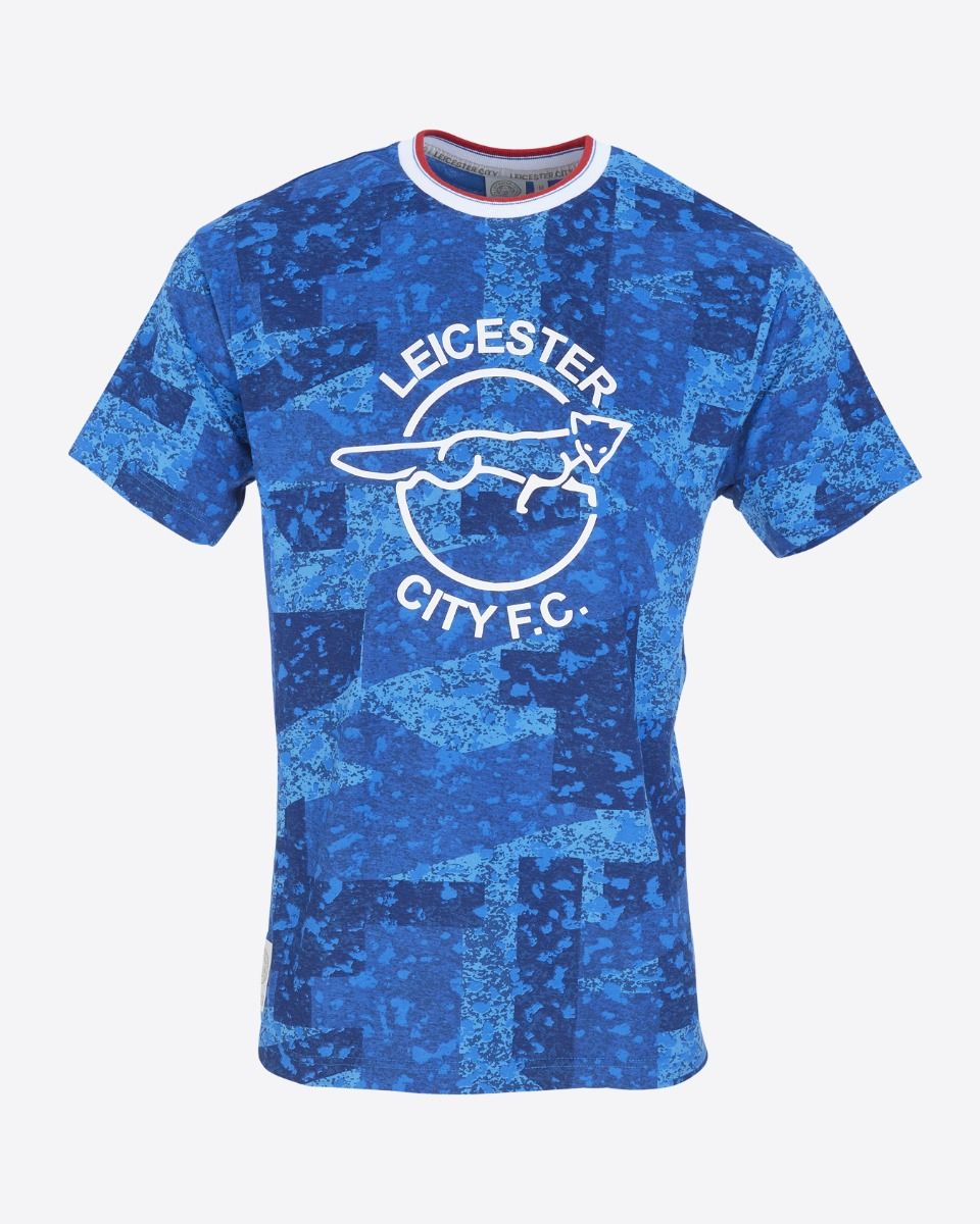 Leicester City Leisure T-Shirt 1990 Home - Mens