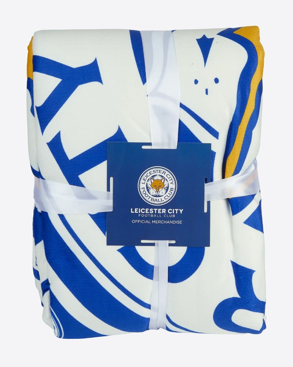Leicester City Multi Crest Blanket