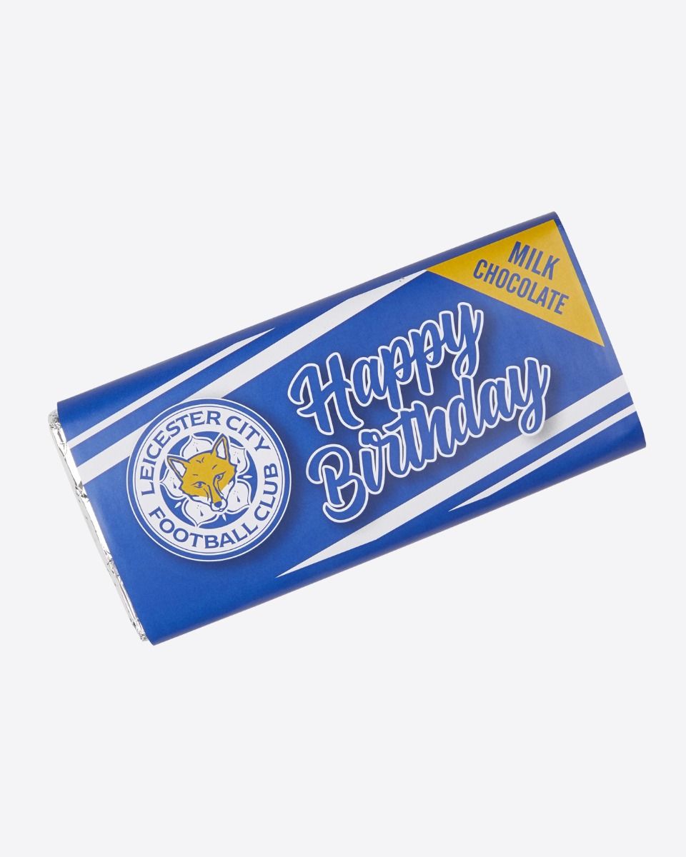 Leicester City Chocolate Bar - Birthday