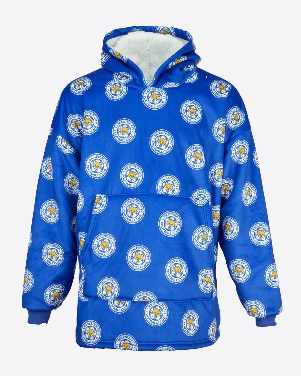 Leicester City Crest Snuggle Hoody - Adult