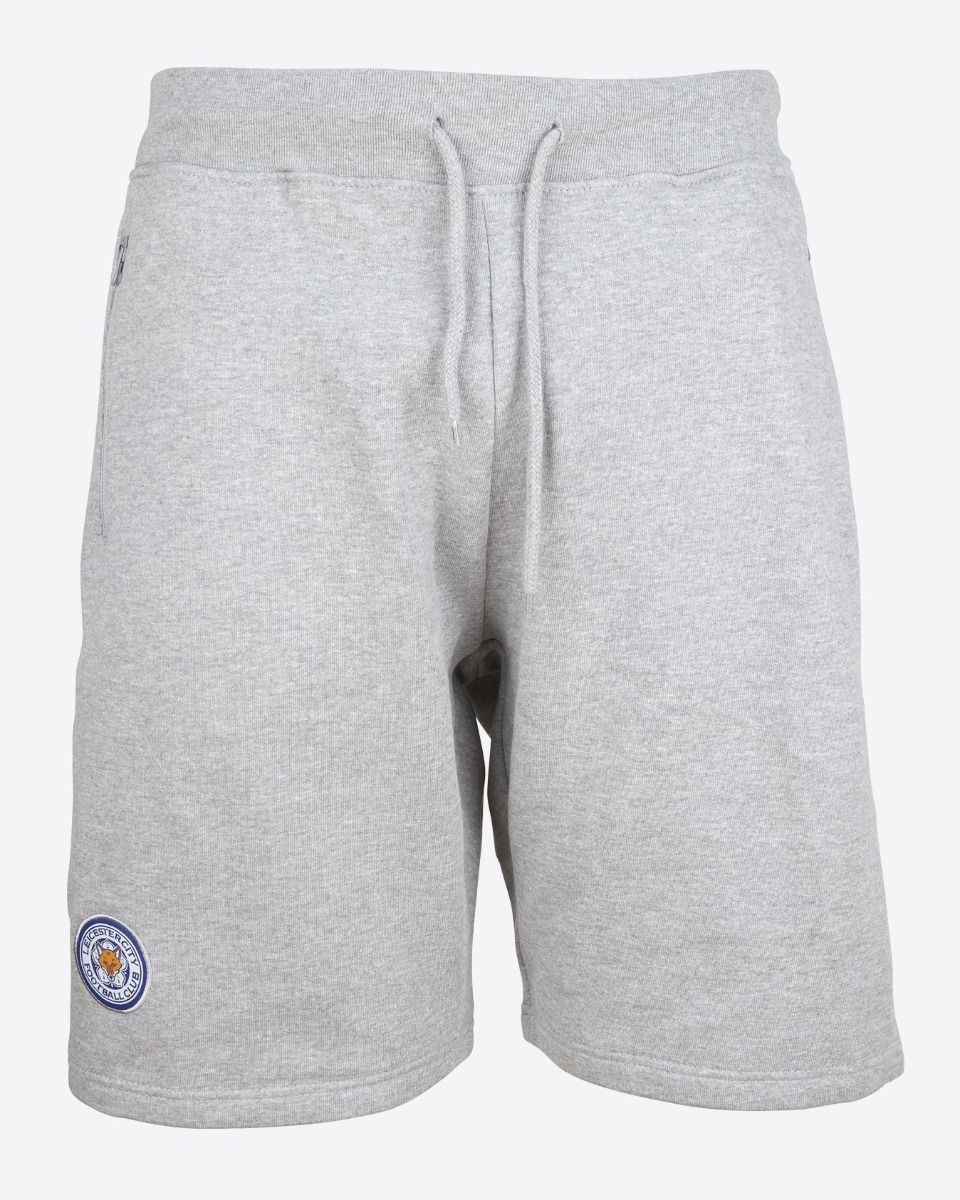 Leicester City Grey Essential Crest Shorts - Mens