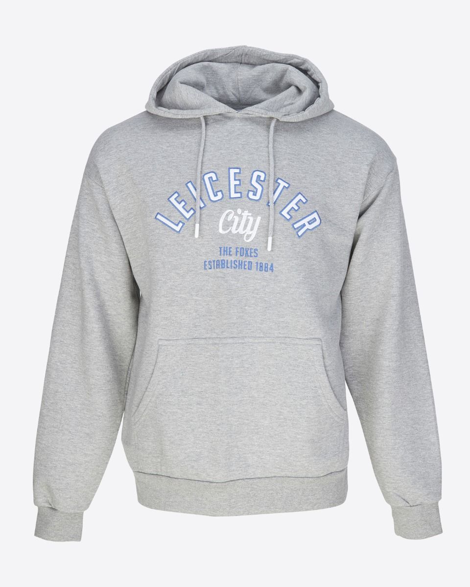 Leicester City Grey EST Hoody - Mens