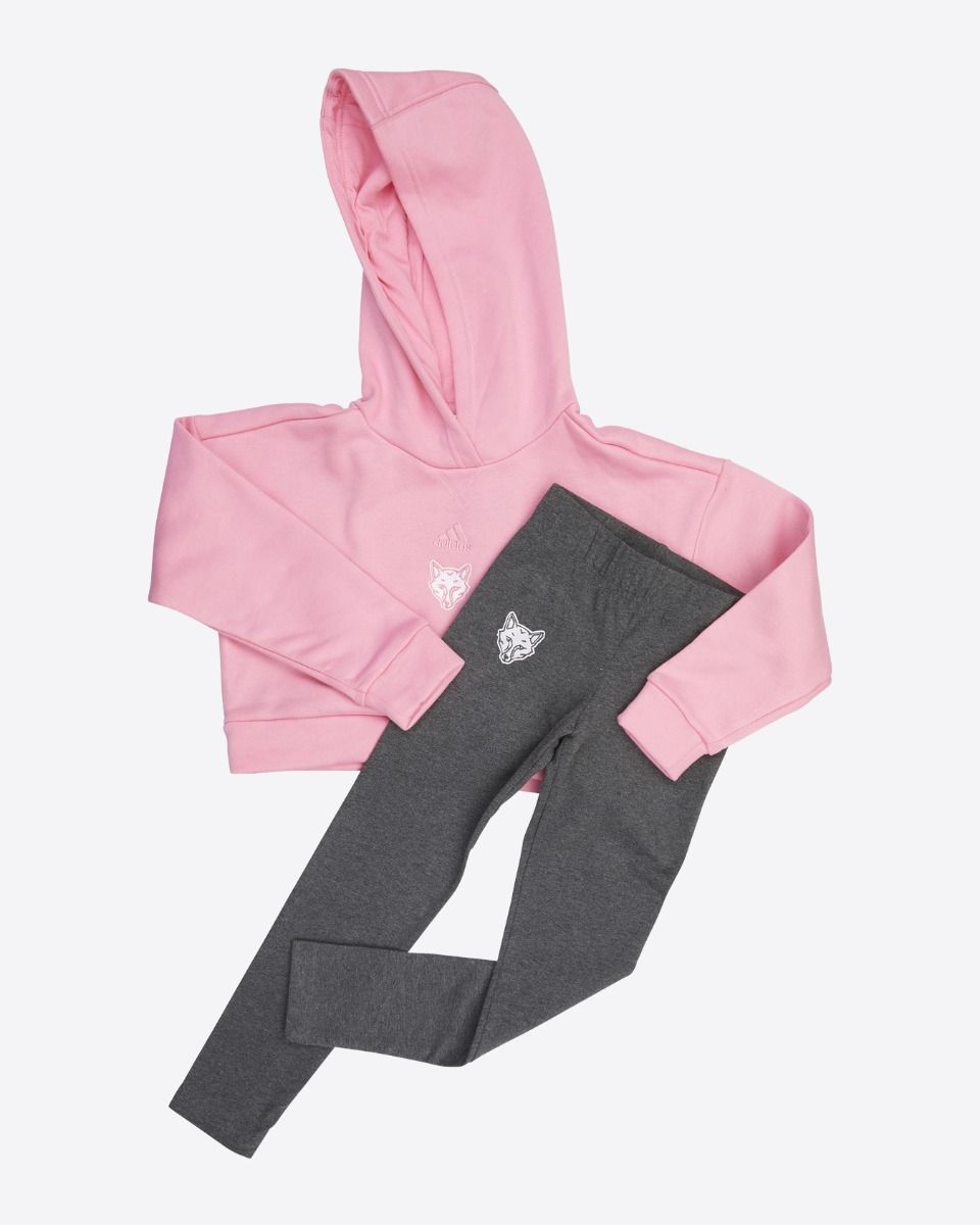 adidas Pink Tracksuit - Kids
