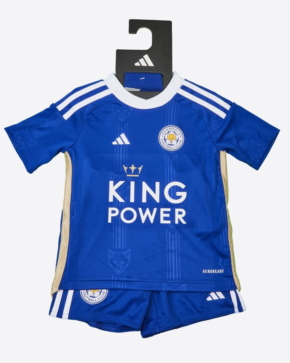 Leicester City Home Shirt 2023/24 - Mini Kit