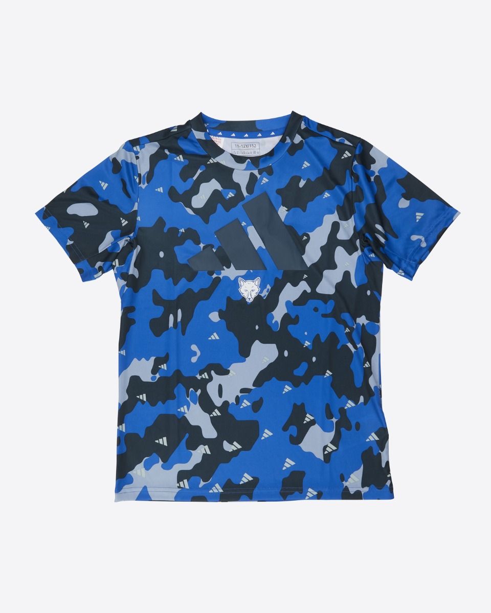 adidas Blue Camo T-Shirt - Kids