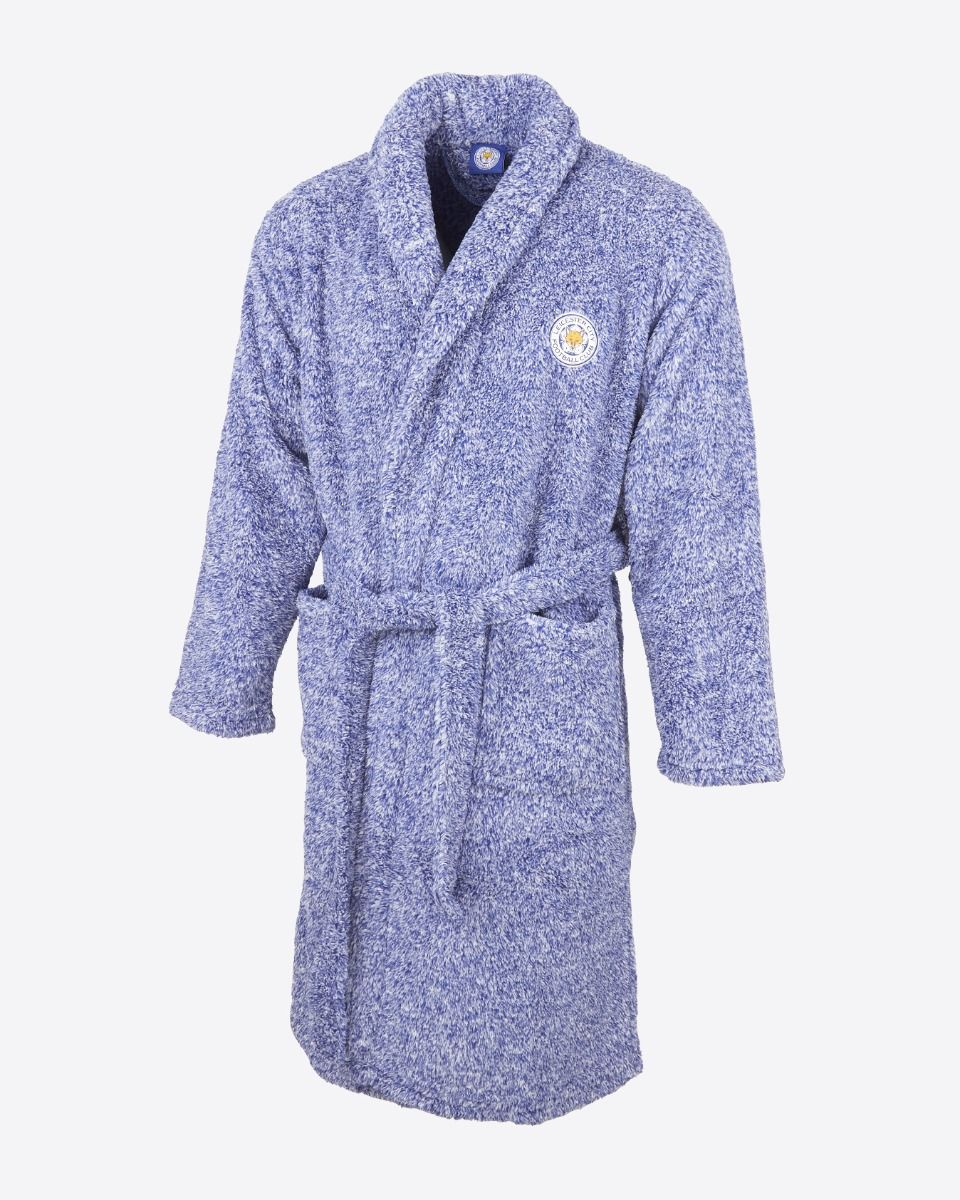 Leicester City Crest Fleece Robe - Mens