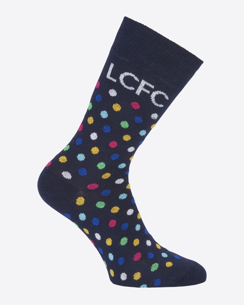 Leicester City Dot Socks - Multi