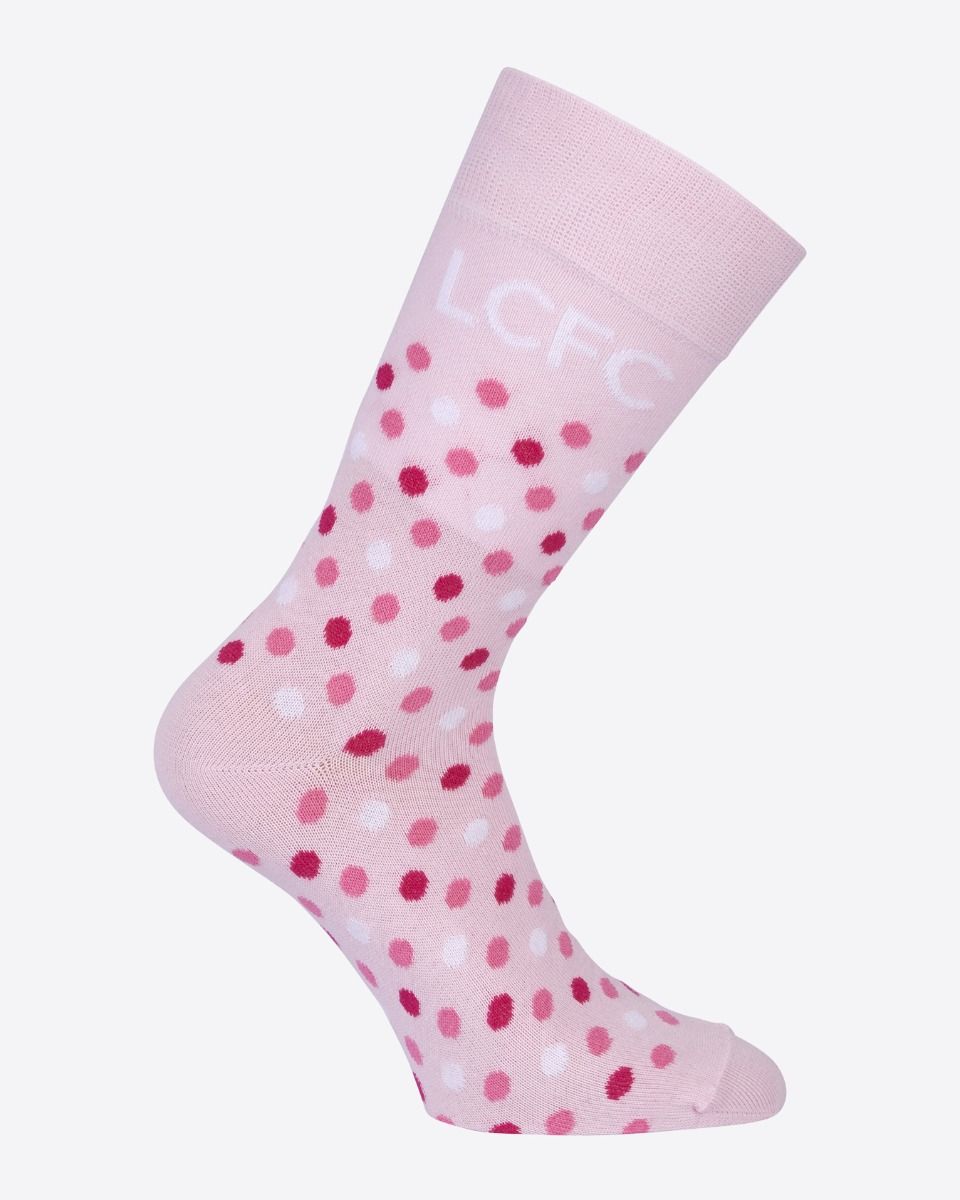 Leicester City Dot Socks - Pink