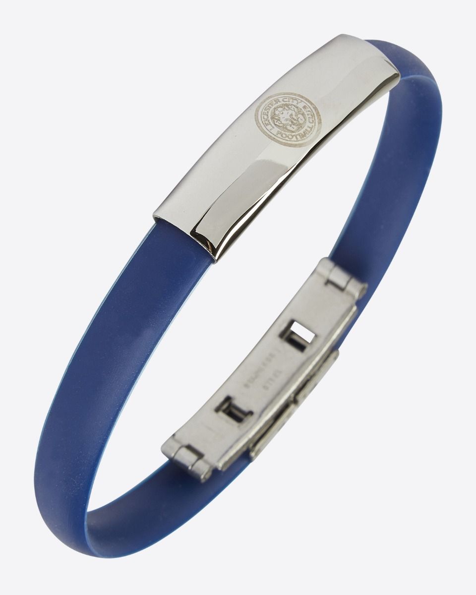 Leicester City Blue Silicone Crest Bracelet