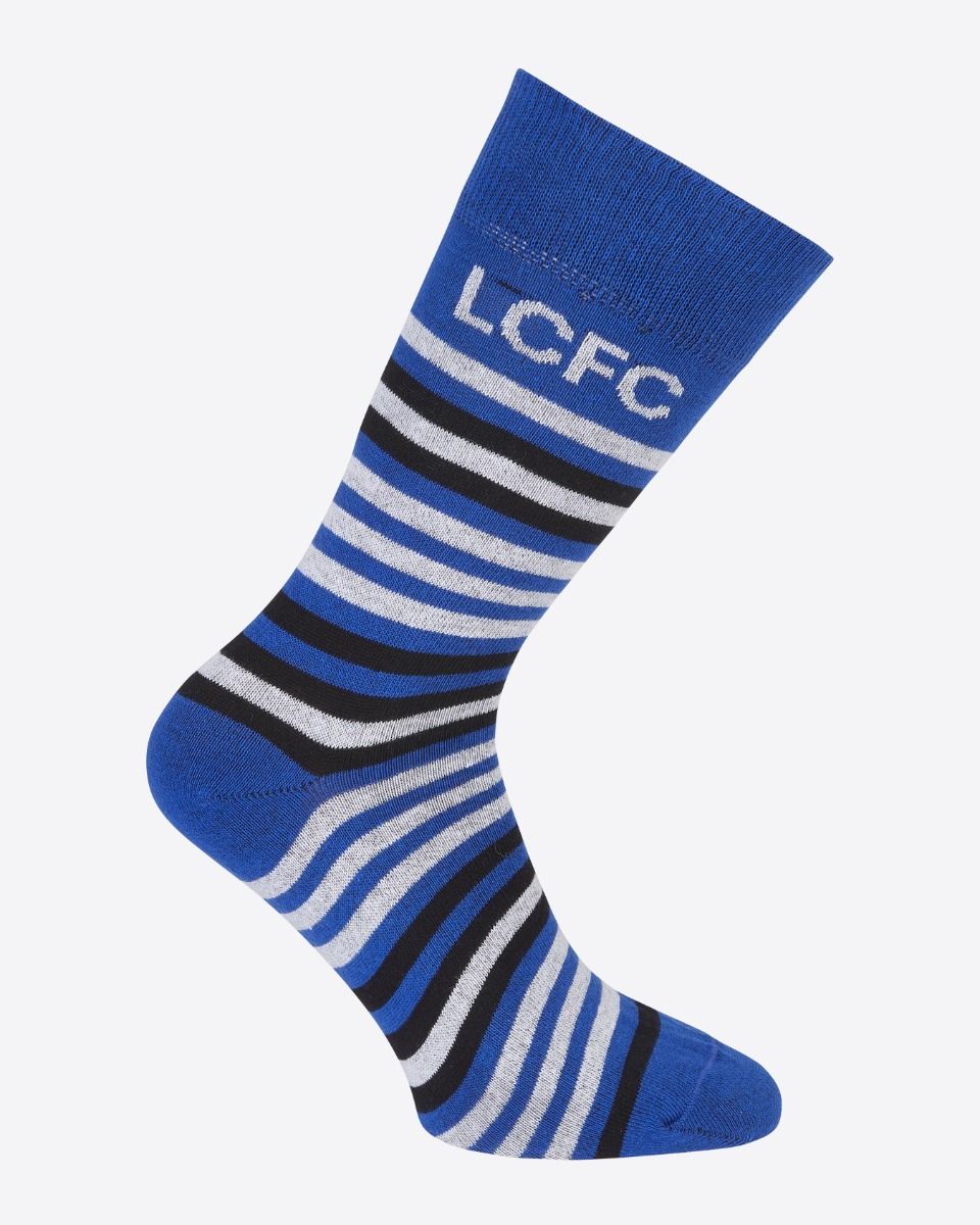 Leicester City Stripe Royal Socks - Mens