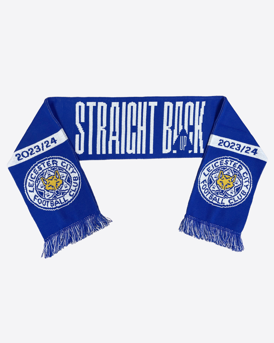 Leicester City Straight Back Up Scarf