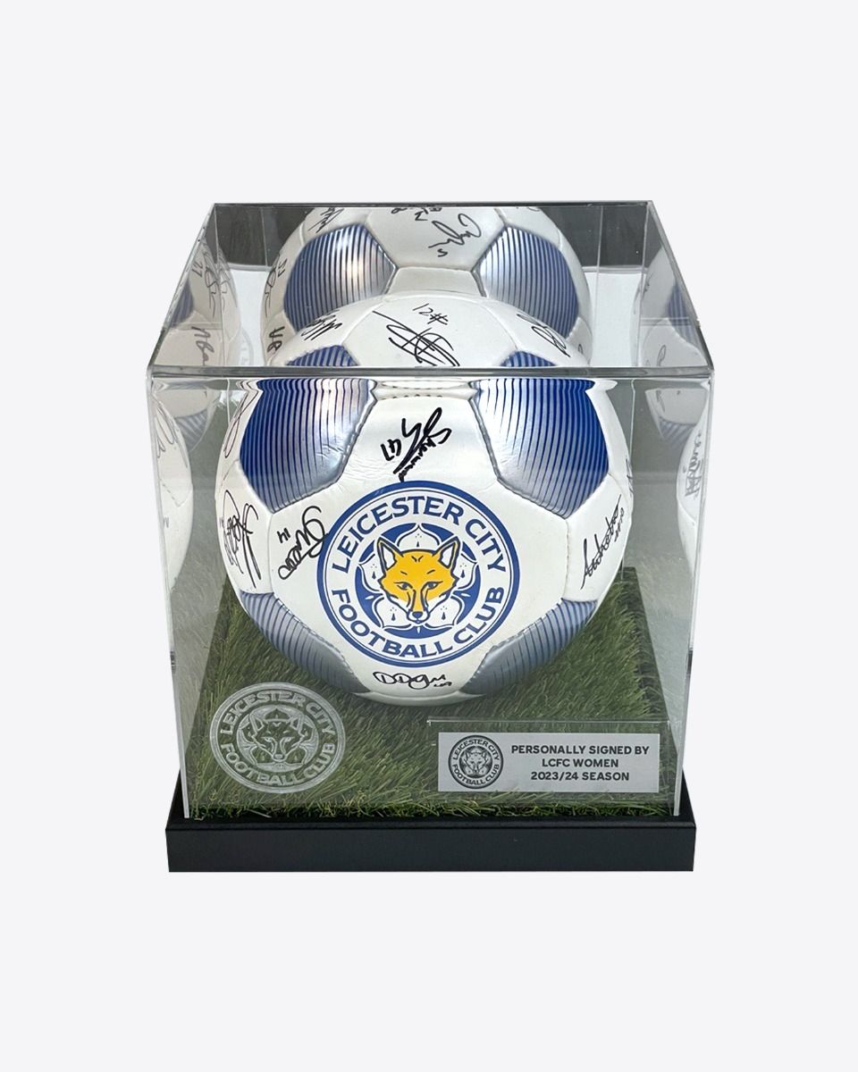 Leicester City Women 2023/24 Cased Squad Signed Football