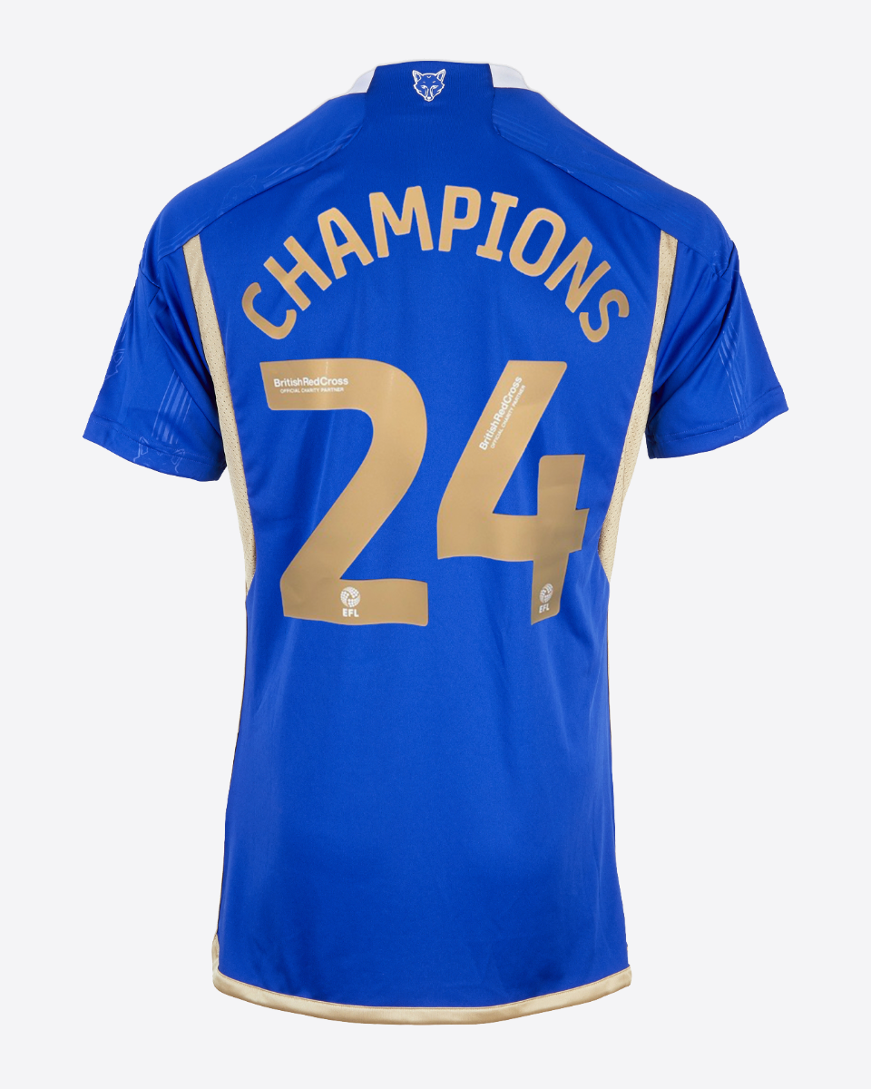 Leicester City Champions Edition Home Shirt 2023/24 - Printed - Mens