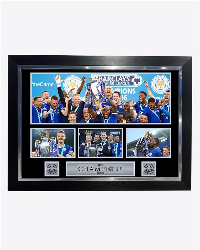 Leicester City Premier League Champions Premium Frame