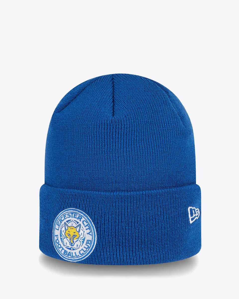 Leicester City New Era Blue Cuff Knit Beanie Hat