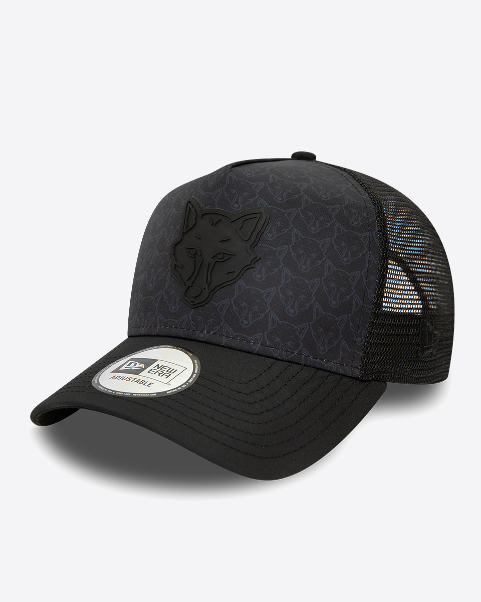 Leicester City New Era Black Foxhead Trucker Cap