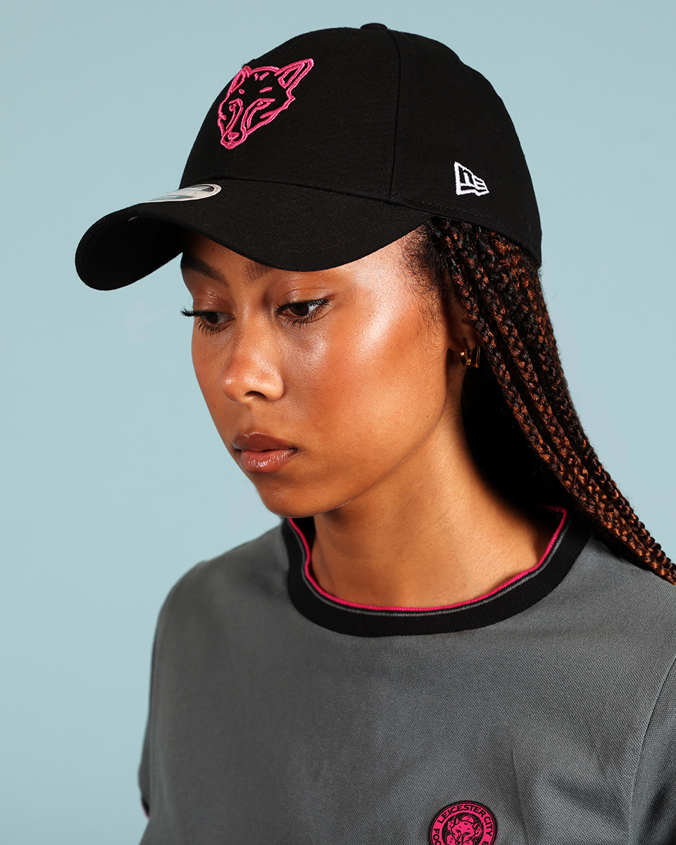 Leicester City New Era Womens Black Foxhead 9FORTY Adjustable Cap
