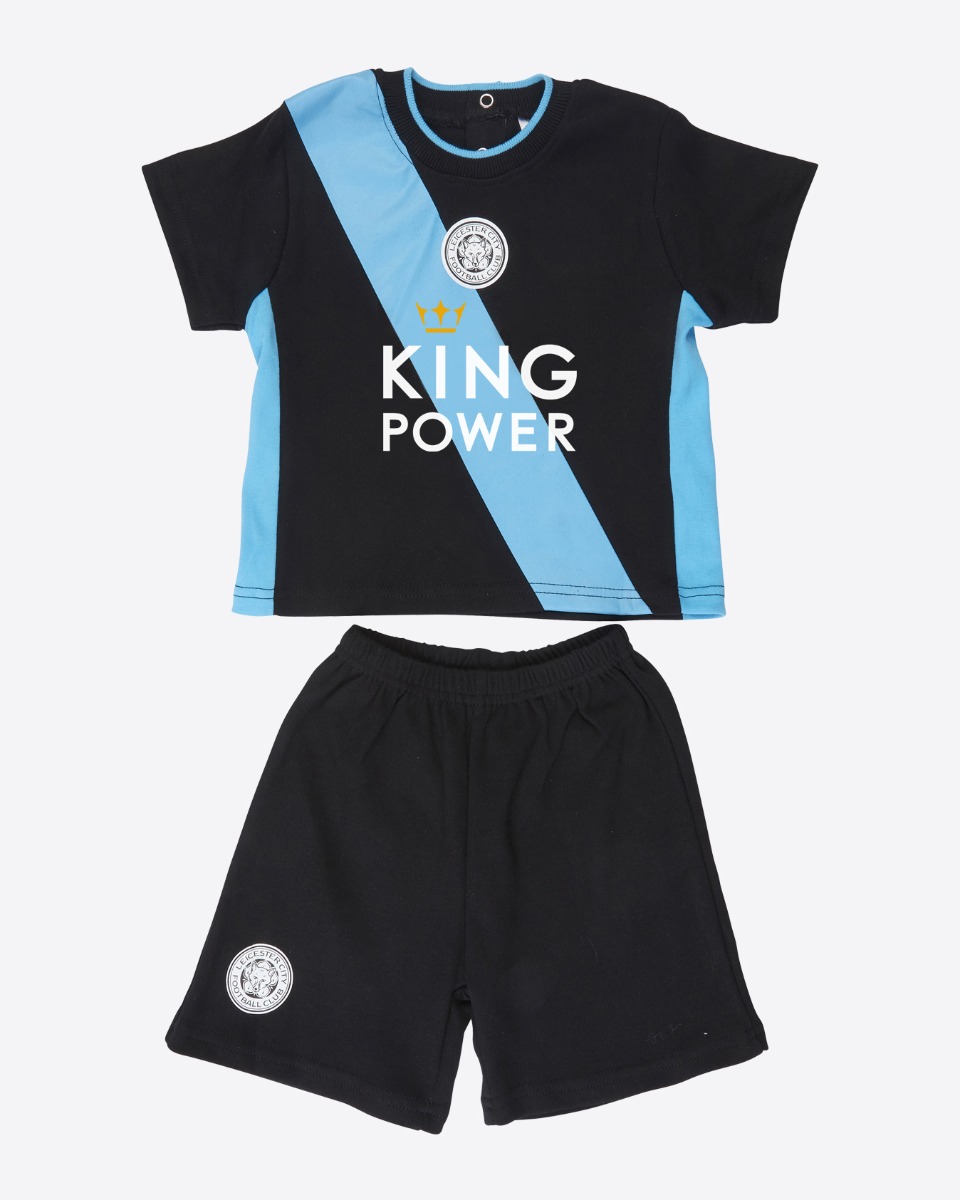 Leicester City Black/Blue Kit - Baby