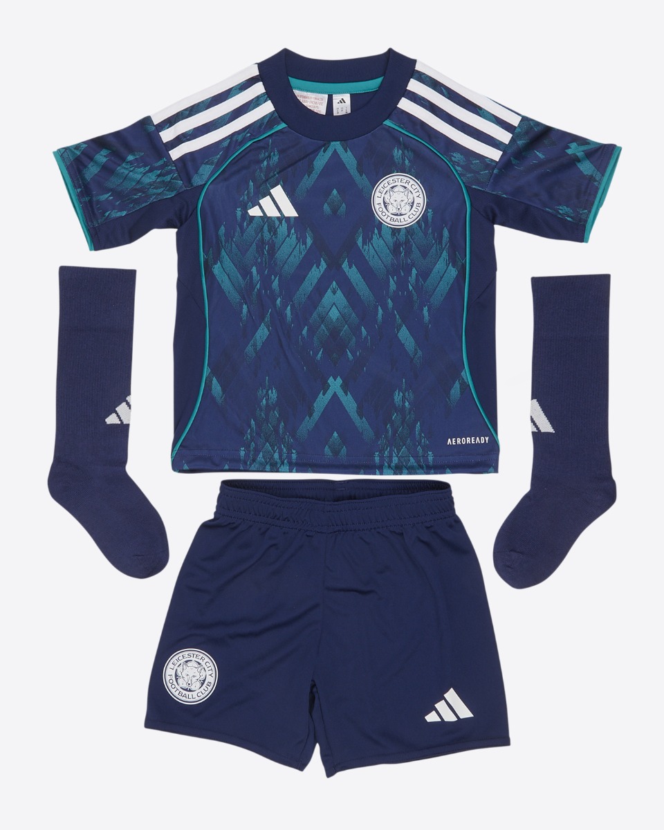 Leicester City Men's Away Shirt 2025/26 – Mini Kit
