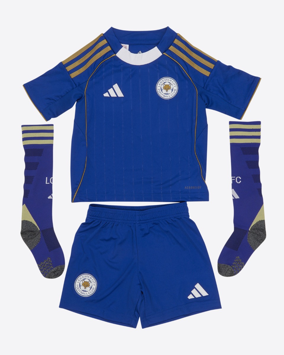 Leicester City Men's Home Shirt 2025/26 – Mini Kit
