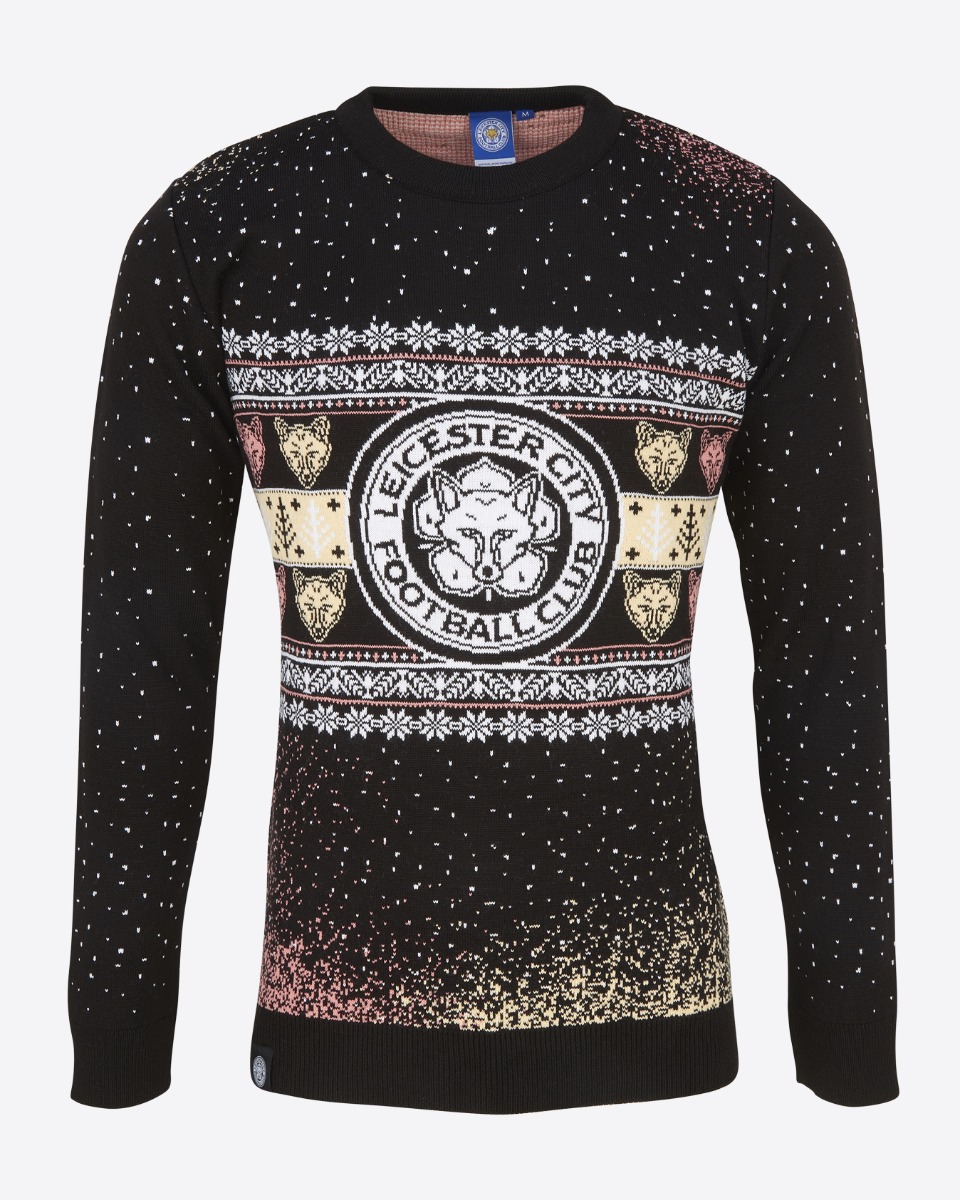 Leicester City Fairisle Graffiti Christmas Jumper - Adults