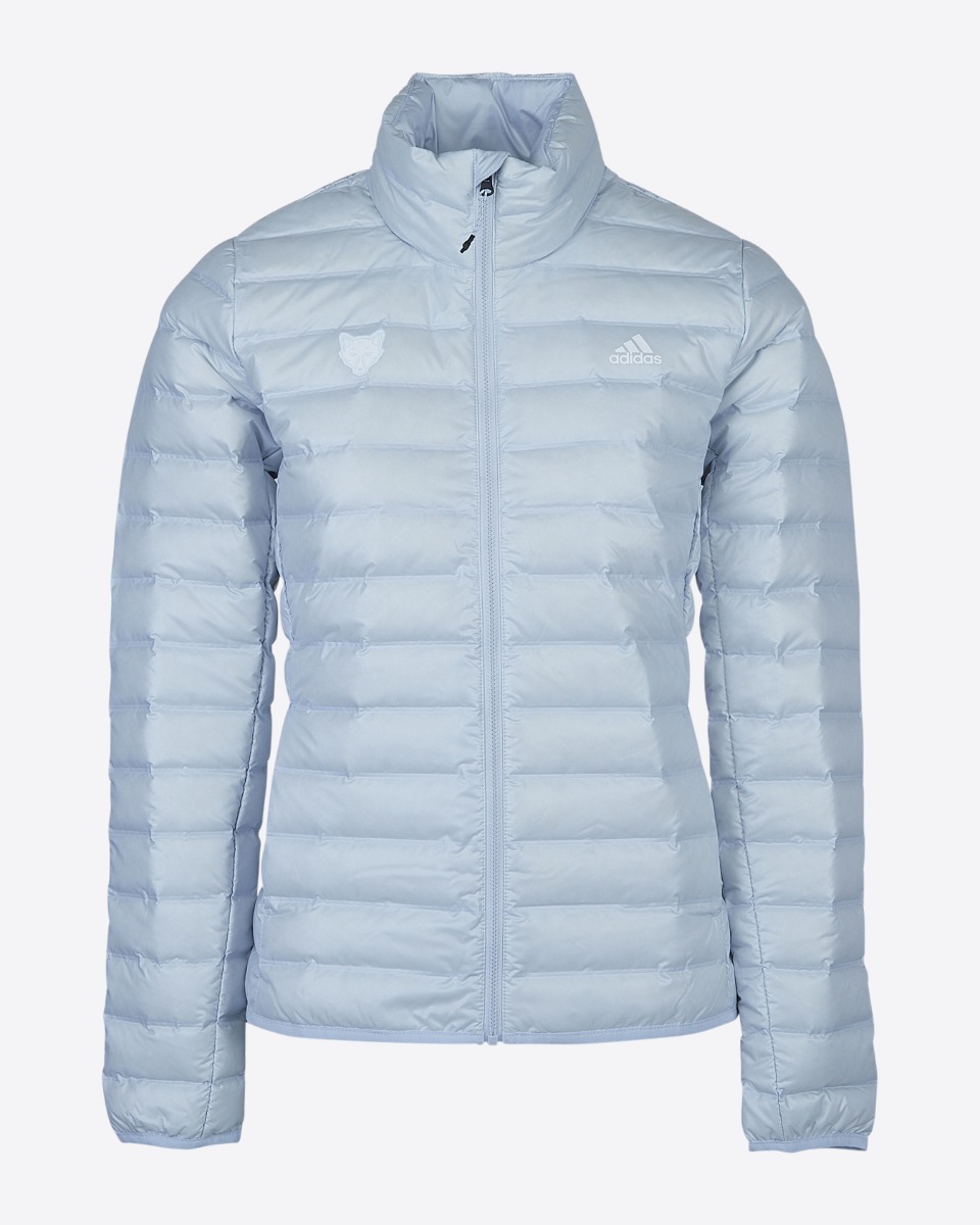 adidas Inline Light Blue Bubble Jacket - Womens
