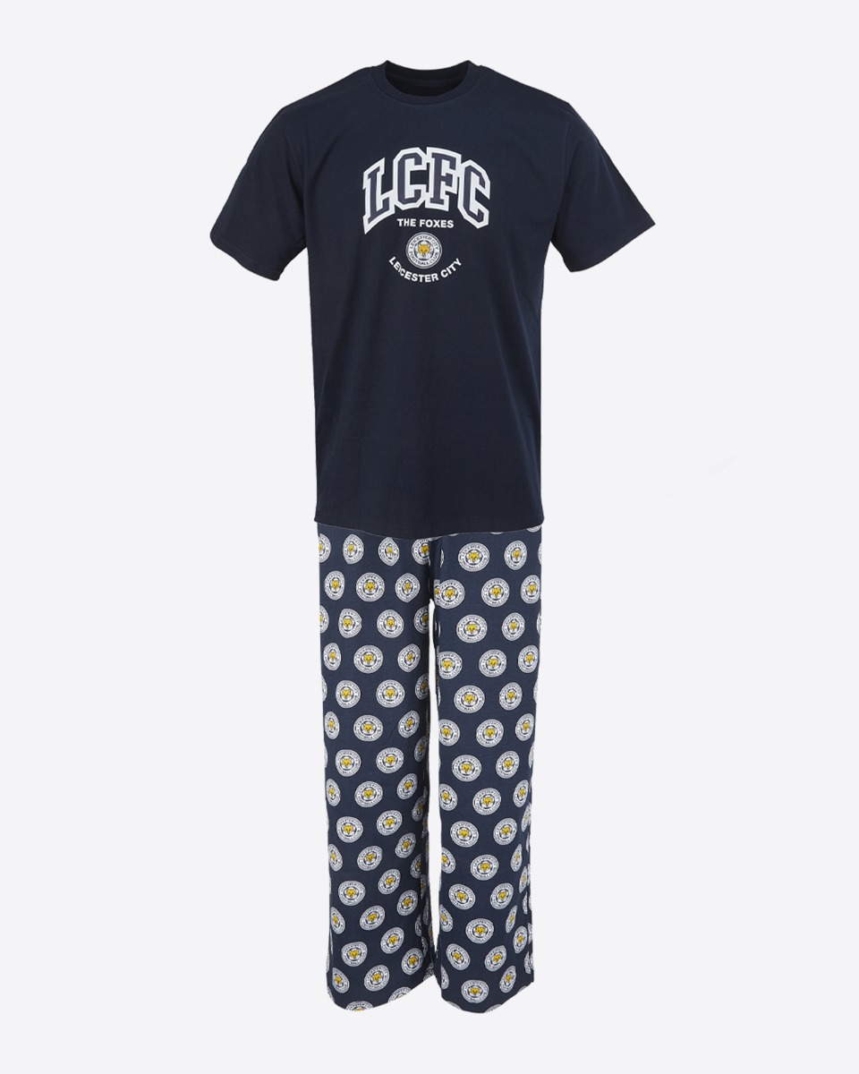Leicester City Initials Pyjama Set - Mens