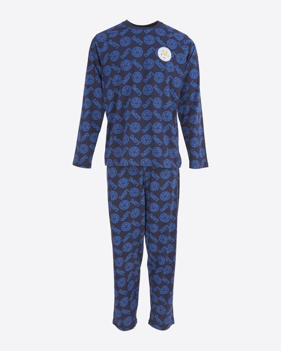 Leicester City Crest Print Pyjamas - Mens
