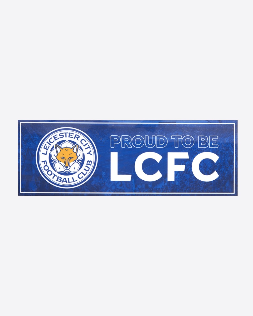 Leicester City Proud To Be LCFC Banner Car Sticker