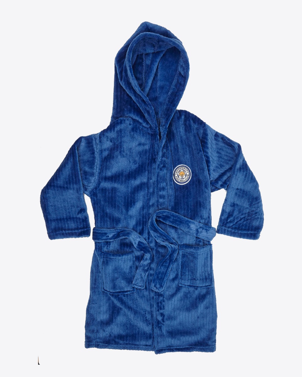 Leicester City Royal Pinstripe Bathrobe - Kids - 7-8 Years
