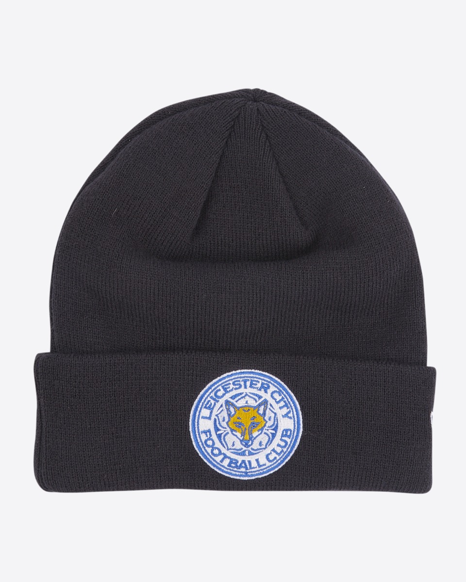 Leicester City New Era Navy Cuff Knit Beanie Hat