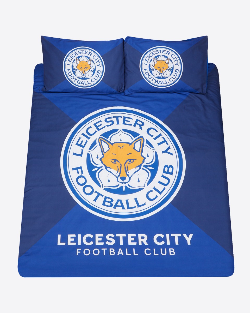 Leicester City Club Crest Duvet Set - Double