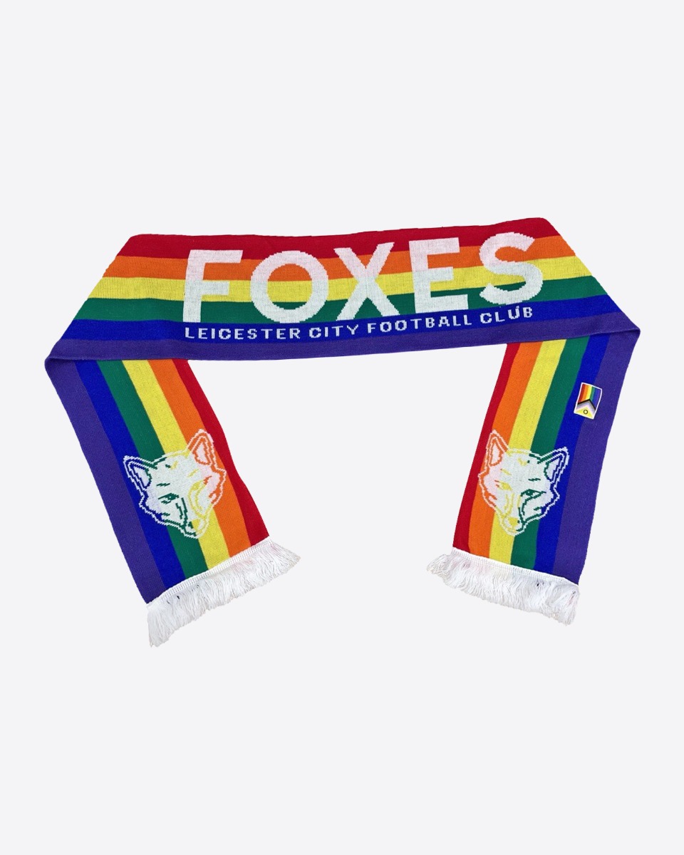 Leicester City Foxes Rainbow Scarf