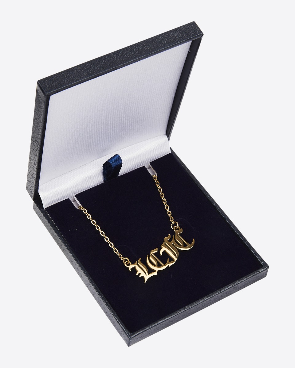 Leicester City Gold Plated Initials Necklace