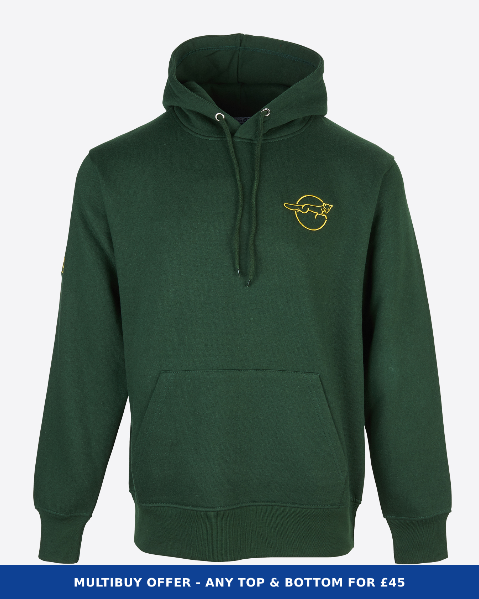Leicester City Green Essential Retro Hoody - Mens