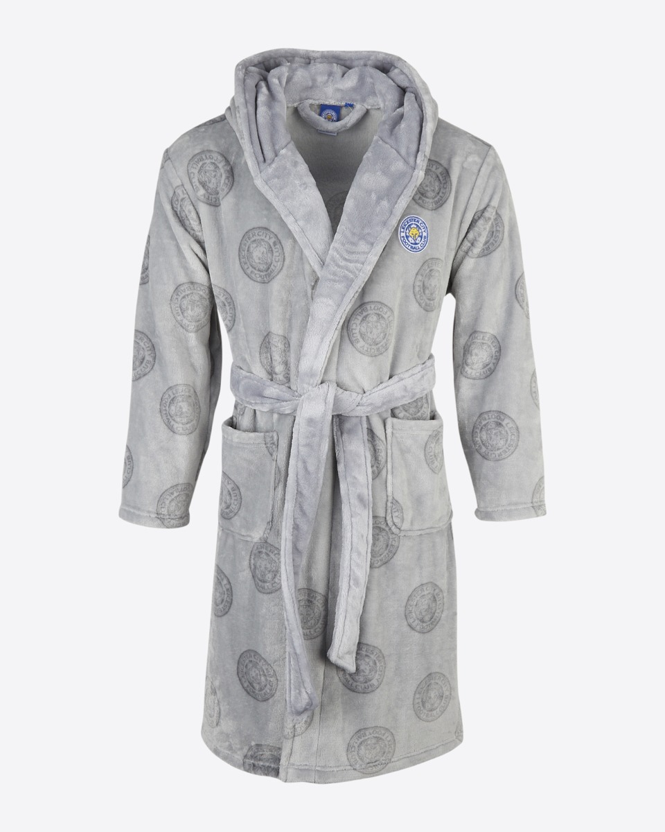 Leicester City Crest Print Dressing Gown - Womens