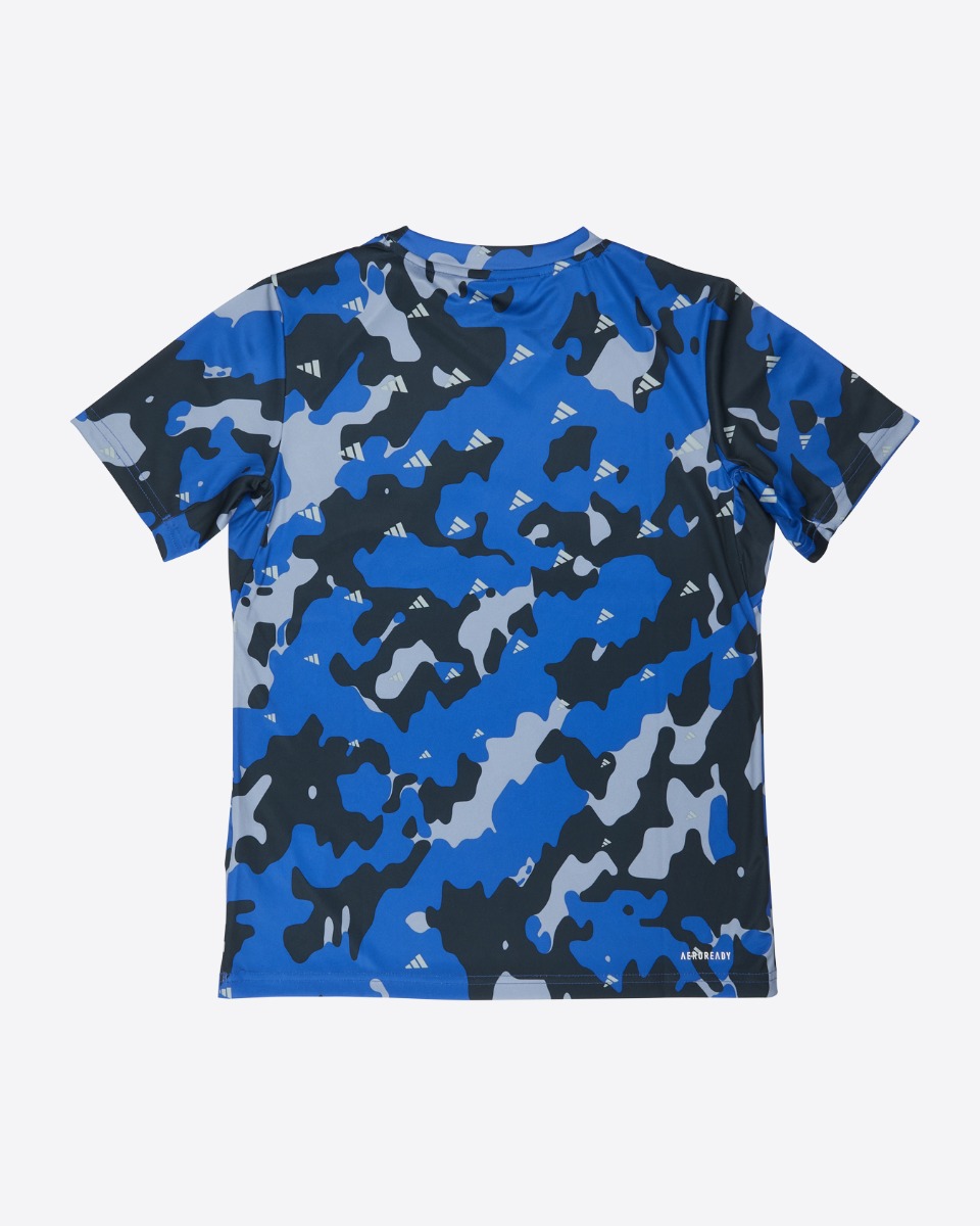 adidas Blue Camo T Shirt Kids