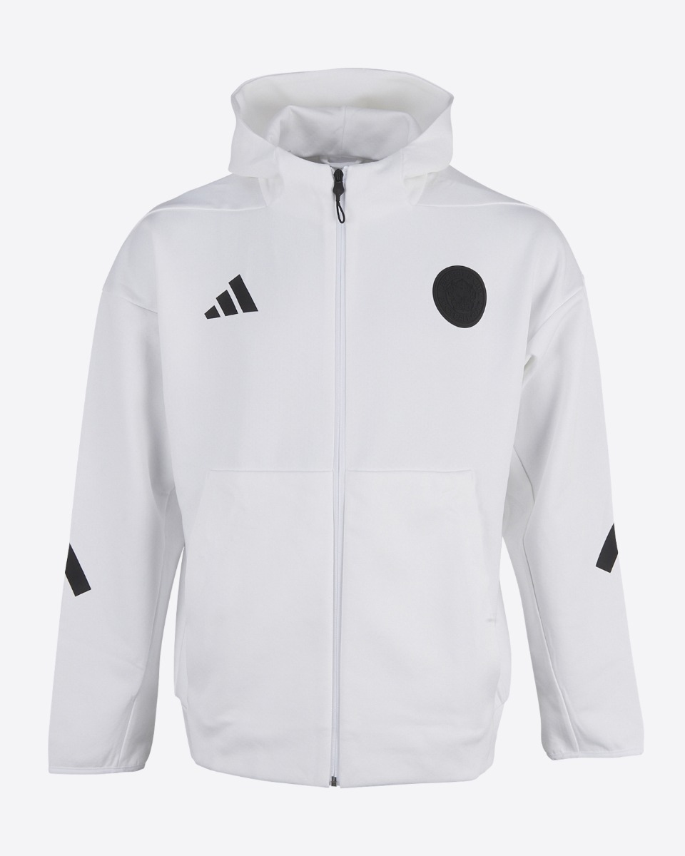 2024/25 adidas Z.N.E White Full Zip Hoody - Adults