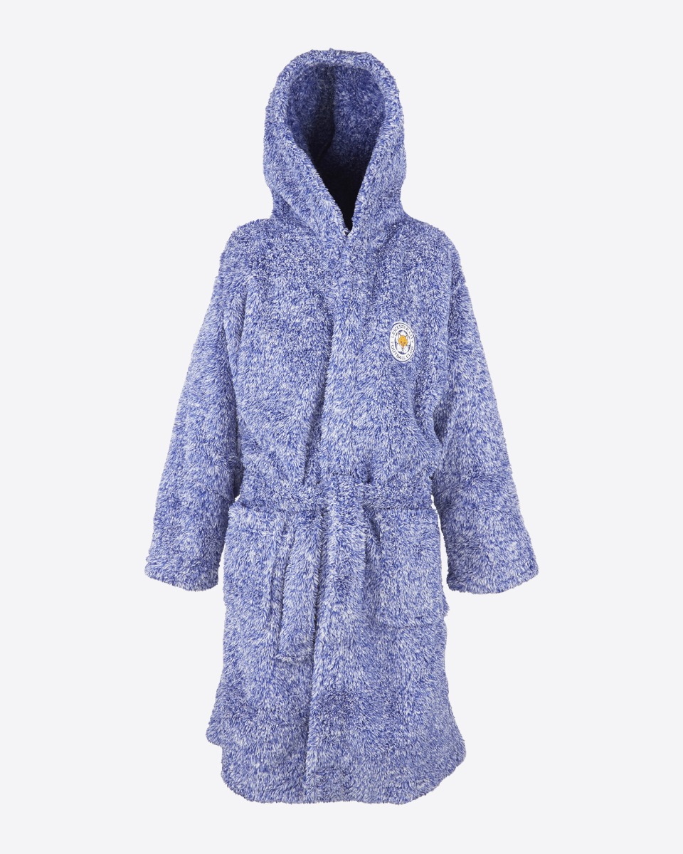 Leicester City Crest Fleece Robe - Kids