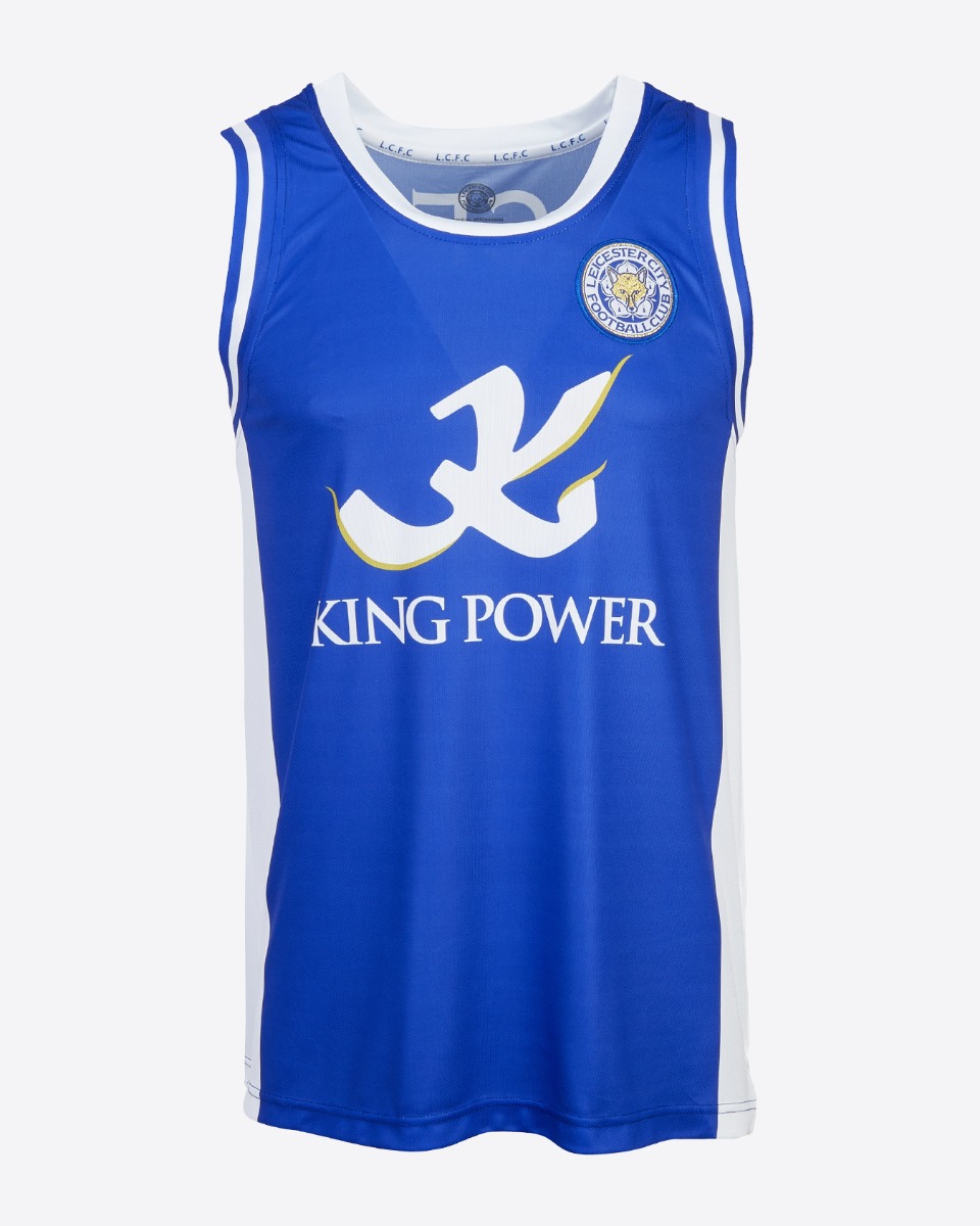 Leicester City King Power Retro - Blue Basketball Vest